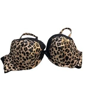 Avenue Body Bra Animal Print Lace Size 46C